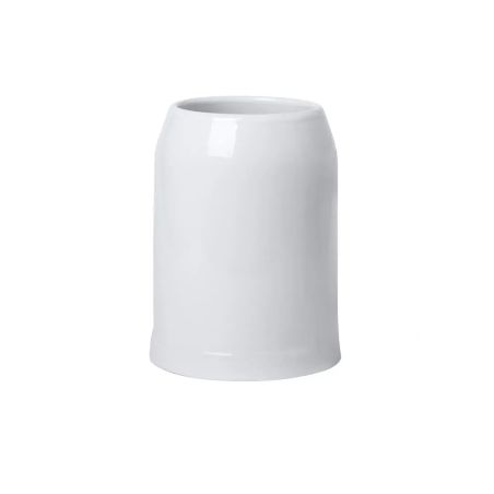 Jarra cerámica 700ml blanca cerveza microondas asa