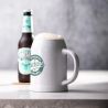 Jarra cerámica 700ml blanca cerveza microondas asa - Imagen 6