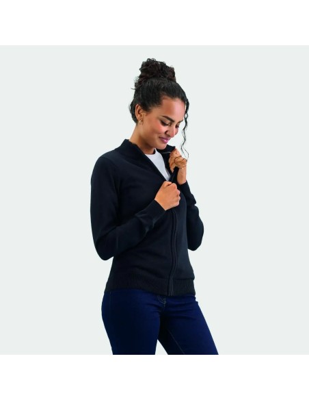 GORDON WOMEN ZIP CARDIGAN Ecológico Personalizado 7S00550