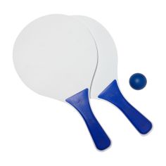 Set 2 palas madera pelota redecilla playa ref. 106985