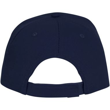 Gorra de 5 paneles con ribete y visera precurvada
