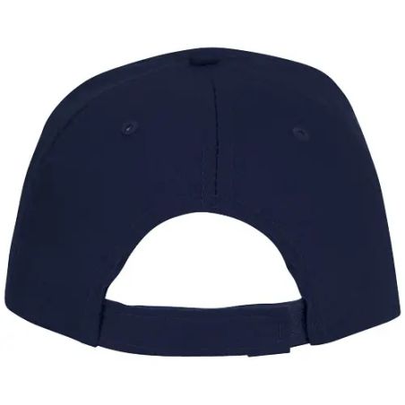 Gorra de 5 paneles con ribete y visera precurvada