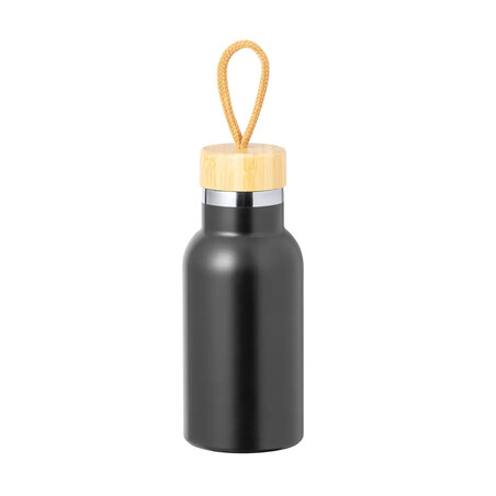 Bidón térmico 350 ml con tapón de bambú