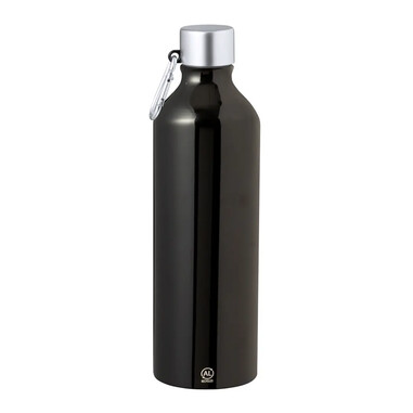 Bidón de aluminio reciclado 800 ml con mosquetón