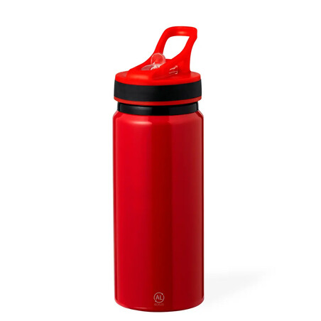 Bidón de aluminio reciclado 680 ml con pajita