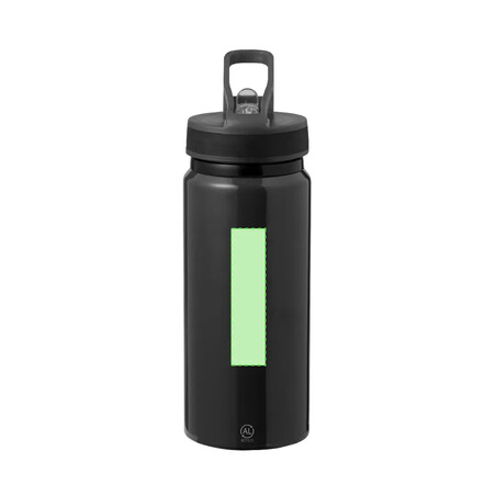 Bidón de aluminio reciclado 680 ml con pajita