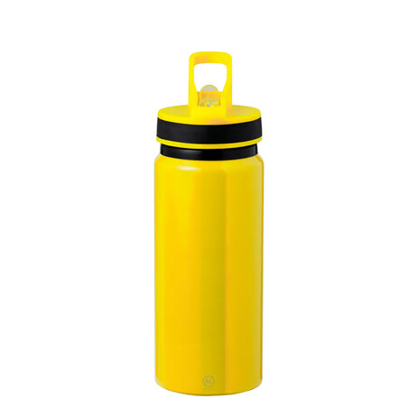 Bidón de aluminio reciclado 680 ml con pajita