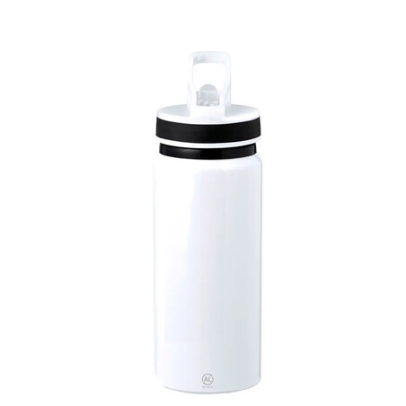 Bidón de aluminio reciclado 680 ml con pajita