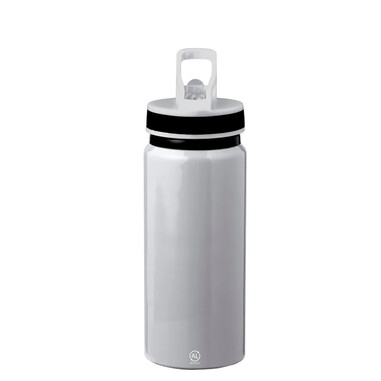 Bidón de aluminio reciclado 680 ml con pajita