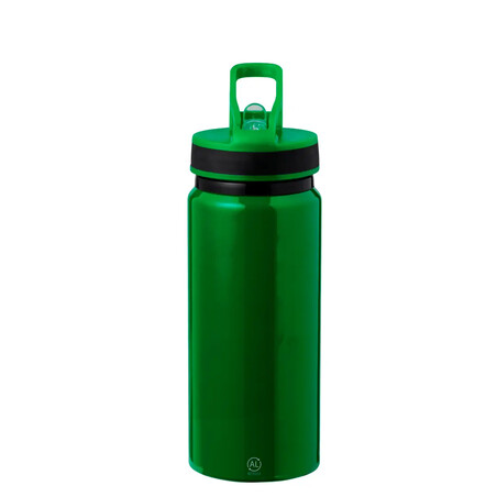 Bidón de aluminio reciclado 680 ml con pajita