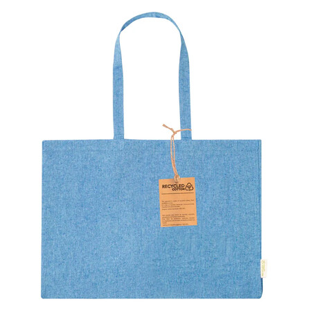 Bolsa de algodón reciclado 220 g/m² con fuelle
