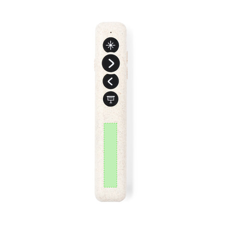 Puntero presentador láser de caña de trigo USB 14 x 2.5 cm