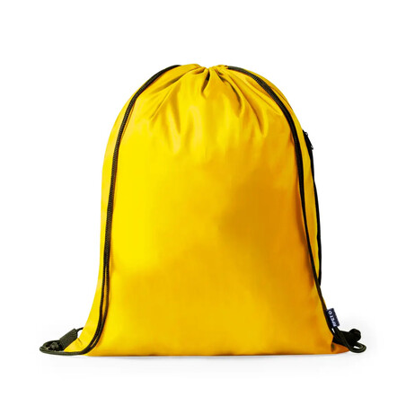 Mochila cuerdas RPET GRS 210T bolsillo lateral 46 x 35 cm