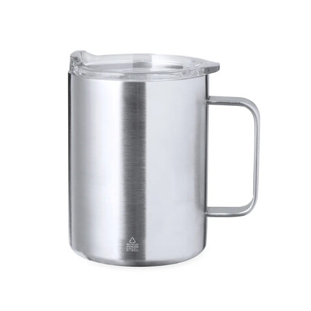 Taza térmica de acero inox reciclado GRS 370 ml BPA free