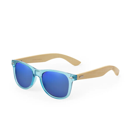 Gafas de sol UV400 patillas de bambú FSC lentes espejo