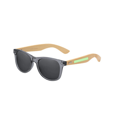 Gafas de sol UV400 patillas de bambú FSC lentes espejo
