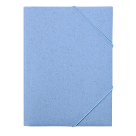 Carpeta A4 de caña de trigo y PP con cremallera