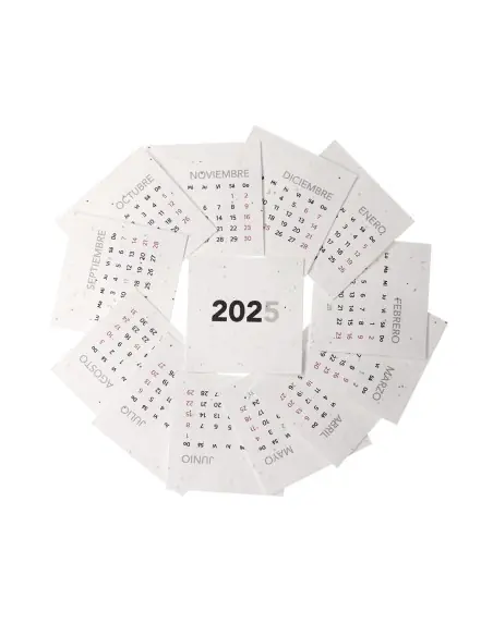 Calendario Sobremesa Semilla Personalizado Ecológico 821285