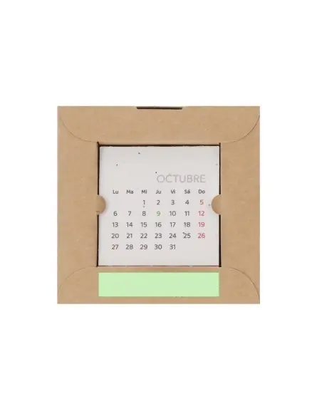 Calendario Sobremesa Semilla Personalizado Ecológico 821285