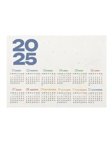 Calendario Sobremesa Semilla Personalizado Ecológico 821286