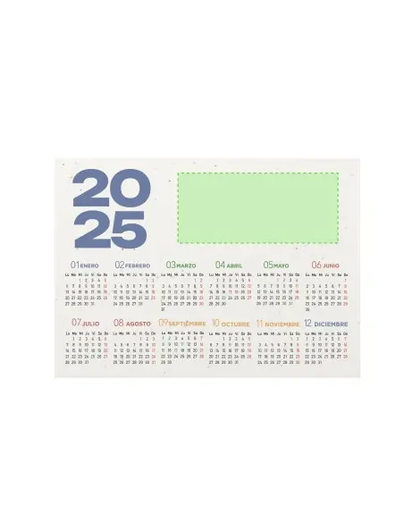 Calendario Sobremesa Semilla Personalizado Ecológico 821286
