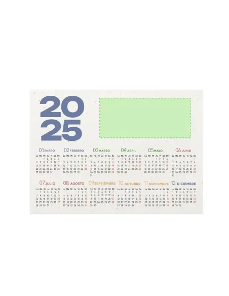 Calendario Sobremesa Semilla Personalizado Ecológico 821286