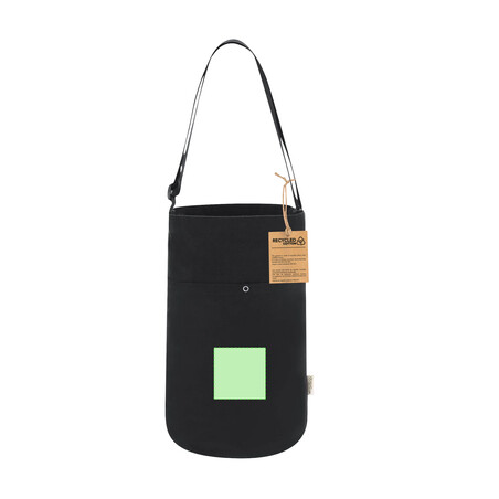 Bolsa canvas reciclado 270 g/m² fondo 24 cm