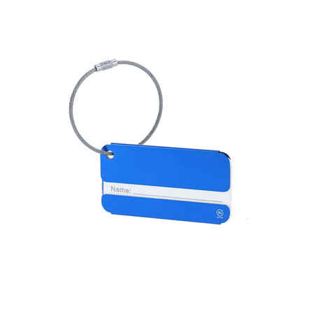 Identificador maletas aluminio reciclado 8 cm