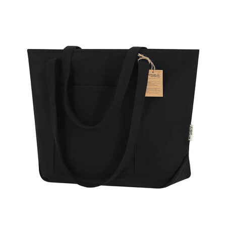 Bolsa de canvas reciclado 300 g/m² con fondo