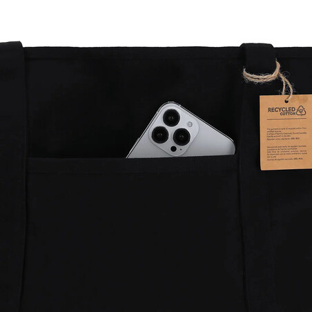 Bolsa de canvas reciclado 300 g/m² con fondo