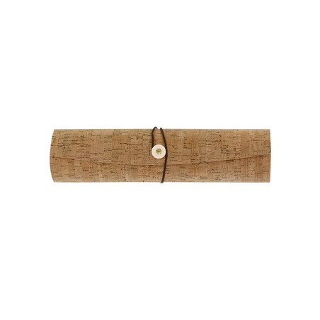 Caja de presentación de corcho y madera, 34 cm