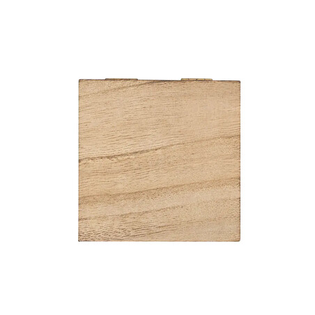 Caja de presentación de madera con bisagras e imán