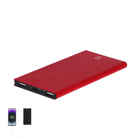 Power bank aluminio reciclado 8.000 mAh con linterna