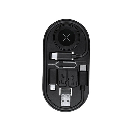 Set de cables ABS reciclado con carga inalámbrica