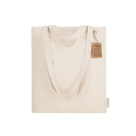 Bolsa de algodón reciclado 140 g/m² con fondo