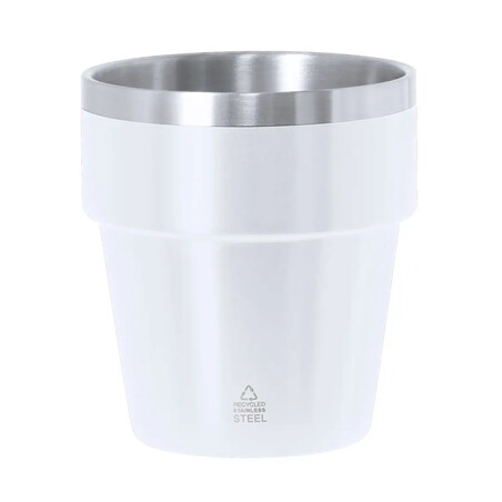 Vaso de acero inox reciclado 250 ml doble pared