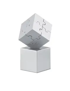 Puzzle 3D metálico y magnético 7AR1810