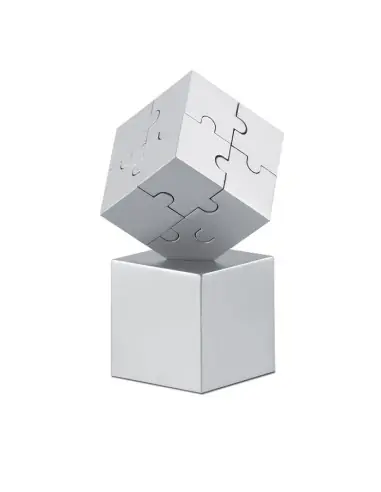 Puzzle 3D metálico y magnético 7AR1810