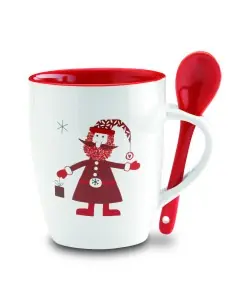 Taza con cuchara 250ml 7CX1304