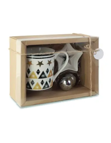 Taza, plato y filtro en caja Ecológica...