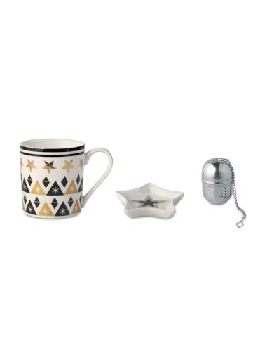 Taza, plato y filtro en caja Ecológica...