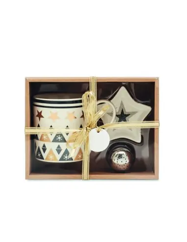 Taza, plato y filtro en caja Ecológica...