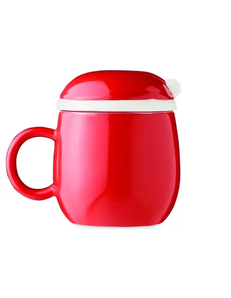 Taza cerámica con tapa 370 ml 7CX1492