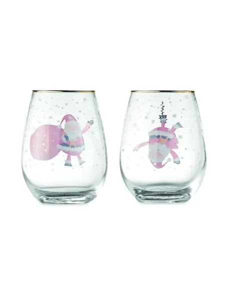 Set de 2 vasos de Navidad 7CX1501