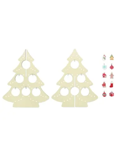 Decoración madera árbol Navidad 7CX1510