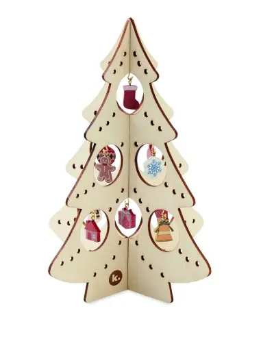 Decoración madera árbol Navidad 7CX1510