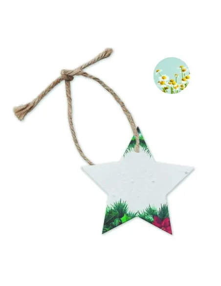 Adorno navideño papel semillas 7CX1516