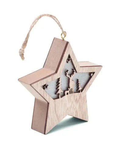 Estrella de MDF con luz 7CX1527