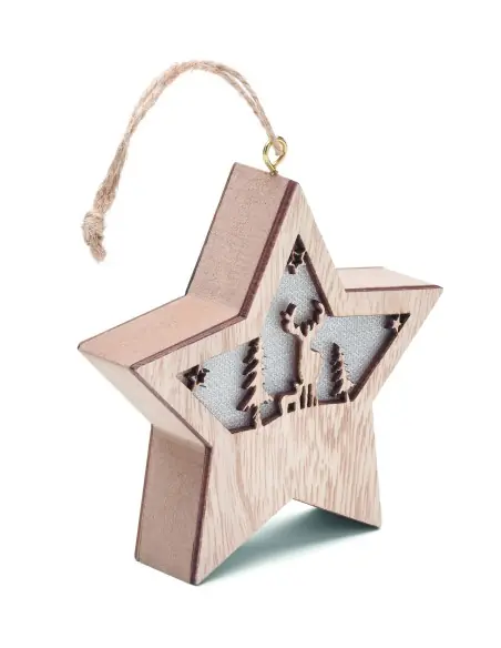 Estrella de MDF con luz 7CX1527