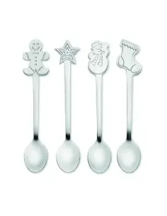 Set  4 cucharas de té navideñas 7CX1533